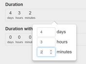 Minimal Duration Picker Plugin For jQuery and Bootstrap
