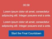 Minimal HTML5 Countdown Timer Plugin For jQuery - Rooster