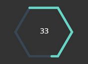 Minimal Hexagon Countdown Timer With jQuery And SVG - SVG Timer