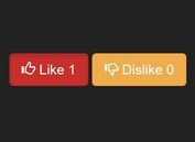 Minimal Like / Dislike Button Plugin with jQuery - like-dislike