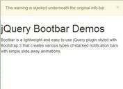 Minimal Notification Bar Plugin For jQuery and Bootstrap 3 - bootbar