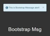 Minimal Notification Plugin With jQuery and Bootstrap - Bootstrap Msg