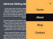 Minimal Sliding Mobile Menu With jQuery And CSS3