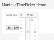 Minimal Sliding Timer Picker Plugin For jQuery - mtimepicker