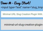 Minimal URL Slug Creation Plugin With jQuery - Text2Slug