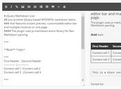 Minimal WYSIWYG Markdown Editor With Instant Preview - jQuery Markdown live