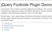 Minimal jQuery Auto Footnote Plugin - Footnote