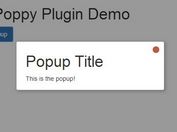 Minimal jQuery Fading Modal Popup Plugin - Poppy