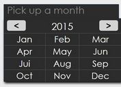 Minimal jQuery Month Picker Plugin - Simple MonthPicker