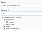 Minimal jQuery Password Strength Indicator - PasswordRulesHelper