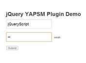 Minimal jQuery Password Strength Meter - YAPSM
