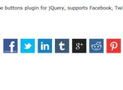 Minimal jQuery Plugin For Social Share Buttons - Sharer