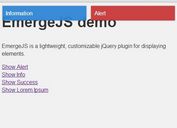 Minimal jQuery Popup Notification Plugin - emergejs
