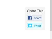 Minimal jQuery Social Share Widget - Minishare