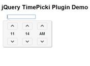 Minimal jQuery Time Picker Plugin with jQuery - TimePicki