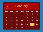 Minimalist Calendar Plugin For jQuery - Calendar.js