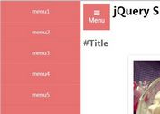 Minimalist Sliding Push Menu with jQuery and CSS - SlideIn Menu