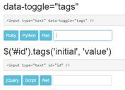 Minimalist Tags Input Plugin with jQuery and Bootstrap - tags.js