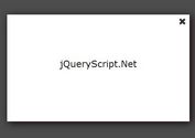 Minimalist jQuery Modal Popup Box Plugin - Simple Popup