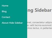 Minimalist jQuery Sliding Sidebar Navigation