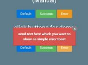 Minimalist jQuery Toast Notification Plugin - simpleToastMessage