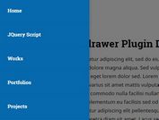 <b>Mobile-friendly Drawer Navigation JavaScript Library - hy-drawer</b>