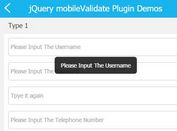 Mobile First Form Validation Plugin With jQuery - mobileValidate