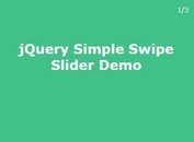 Mobile First Full Page Slider with jQuery - Swipe Slider