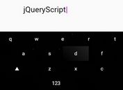Minimal Mobile-friendly Keyboard Plugin - jQuery kbd.js