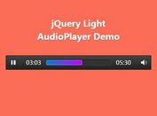 Mobile-compatible Html5 Audio Player with jQuery - Light AudioPlayer