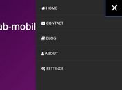 Mobile-first 0ffcavas Side Menu With jQuery - gab-mobilemenu