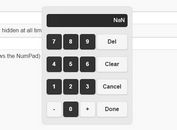 Mobile-friendly Numeric Keypad Plugin For jQuery - NumPad