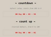 Multipurpose jQuery Counter / Timer Plugin - Missofis