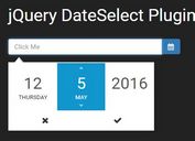 Nice Scrollable Date Selector Plugin With jQuery - DateSelect