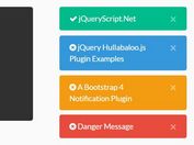 Growl-style Notification Plugin For Bootstrap 4 - Hullabaloo.js