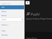 Off-canvas Push Menu Plugin For Bootstrap - Push.js