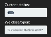 Lightweight Opening Hours Plugin For jQuery