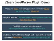 Parse Twitter Usernames, Hashtags and URLs Using jQuery