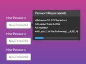 Password Strenth Checker Plugin For Bootstrap - Password Validator