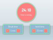Online Pomodoro Timer App With jQuery - pomodoro-clock.js