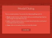 Pretty Modal Window Effects with CSS3 Transitions and Animations