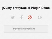 Pretty jQuery Social Media Sharing Plugin - prettySocial