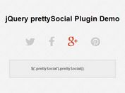 Pretty jQuery Social Media Sharing Plugin - prettySocial