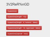Random Secure Password Generator with jQuery - passGen