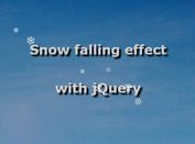 Realistic Snow Falling Effect with jQuery and CSS3 - snow.js