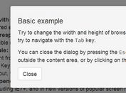 <b>Responsive & Accessible jQuery Modal Plugin - Popup Overlay</b>