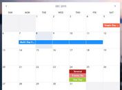 Responsive Event Calendar & Date Picker jQuery Plugin - Monthly