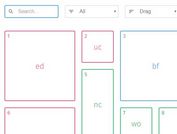 Responsive Filterable And Draggable Grid System - Muuri