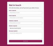 Responsive HTML5 Contact Form with JS Detection