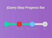 Responsive jQuery Progress Bar With Steps - Progressbar.js